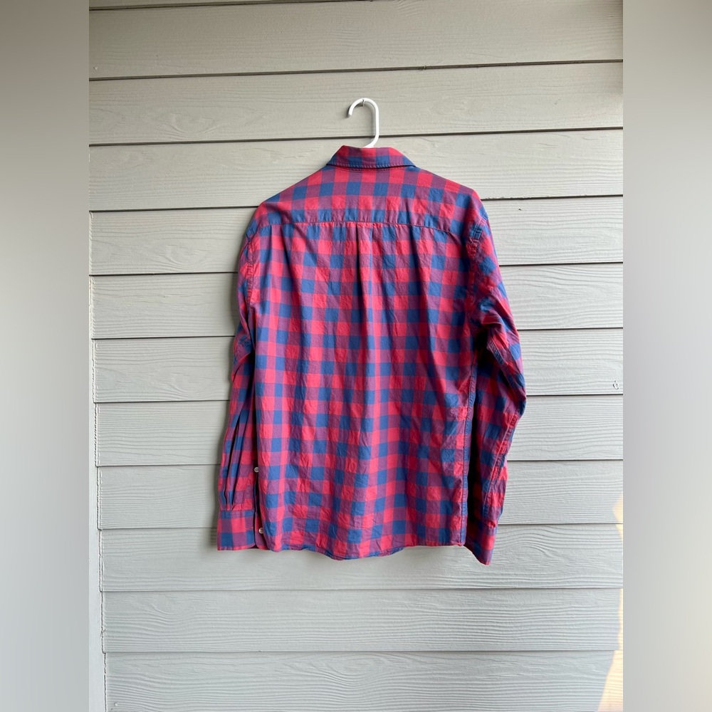 Peter Millar Red and Blue Plaid Casual Shirt - Picture 3 of 3